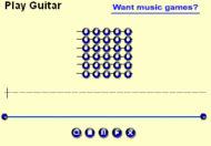 Online guitar screenshot